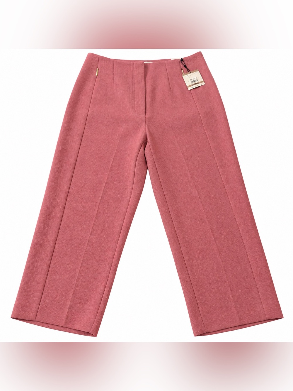 Anne Klein Women’s Size 12 Pink Salt Cropped Pants Stretch NWT